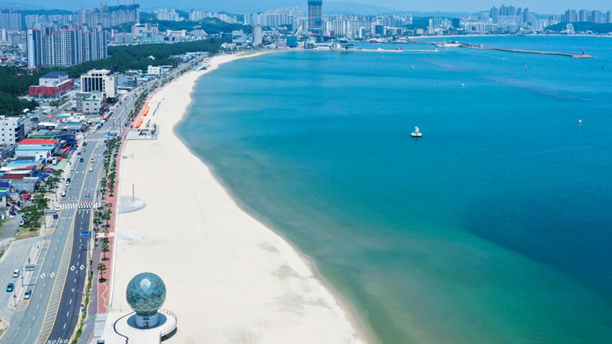 Panoramic view of Songdo Beach