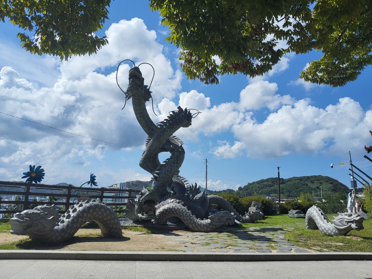 The Nine Dragons Sculpture at Guryongpo Sculpture Park